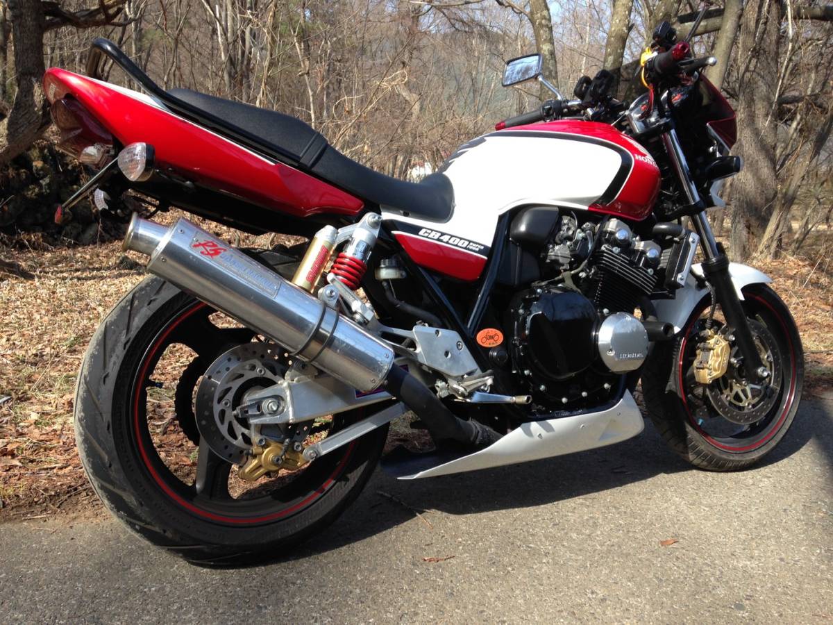 【白ゲルコート】ホンダ CB400SF/SB用 アンダーカウル NC39/NC42の画像6