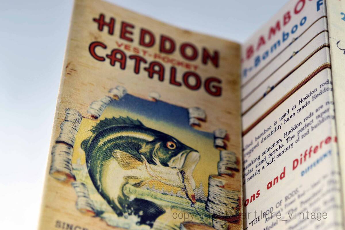 HEDDON CATALOG VEST POCKET VINTAGE OLD TACKLE INFORMATION CATALOG Pamphlet、資料、パンフレット　蒐集家向け_画像1