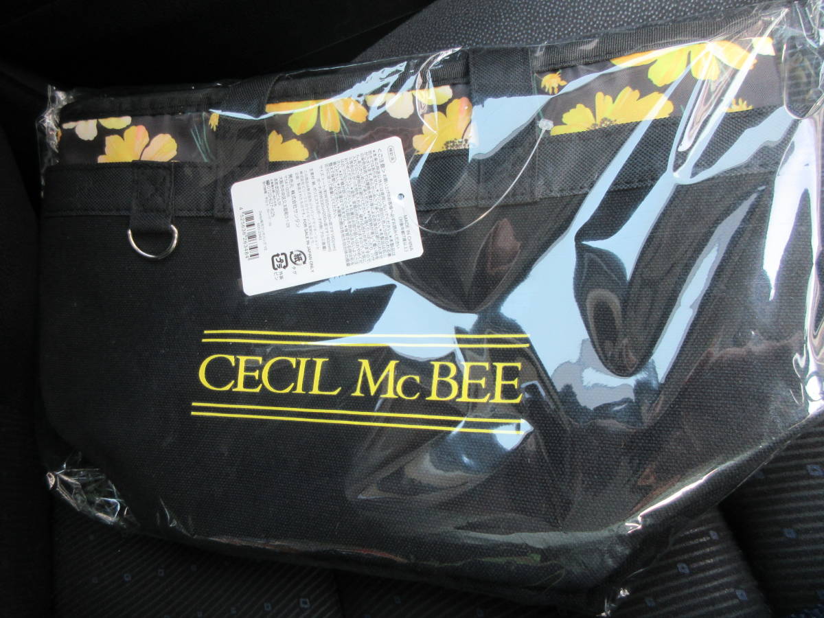 * Cecil McBee 2way keep cool lunch bag yellow color yellow CECIL McBEE pouch removed use possible bag black black bag approximately 36cm* new goods unopened 