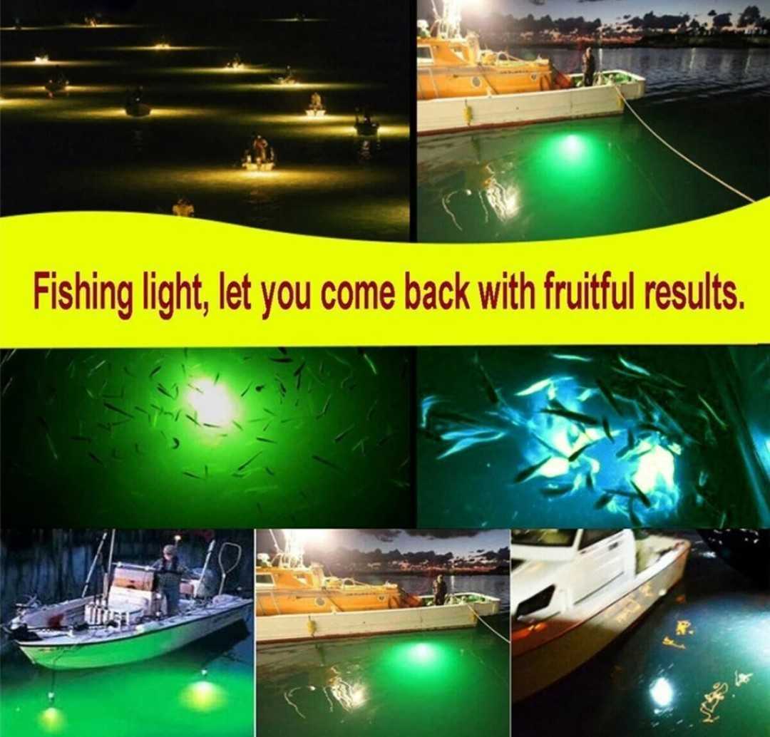 グイグイ集まる！ 集魚灯グリーン 108LED 高輝度 夜釣りの必需品！ 水中ライト ON/OFF スイッチ付き 海外で大人気 新品 国内発送の画像3
