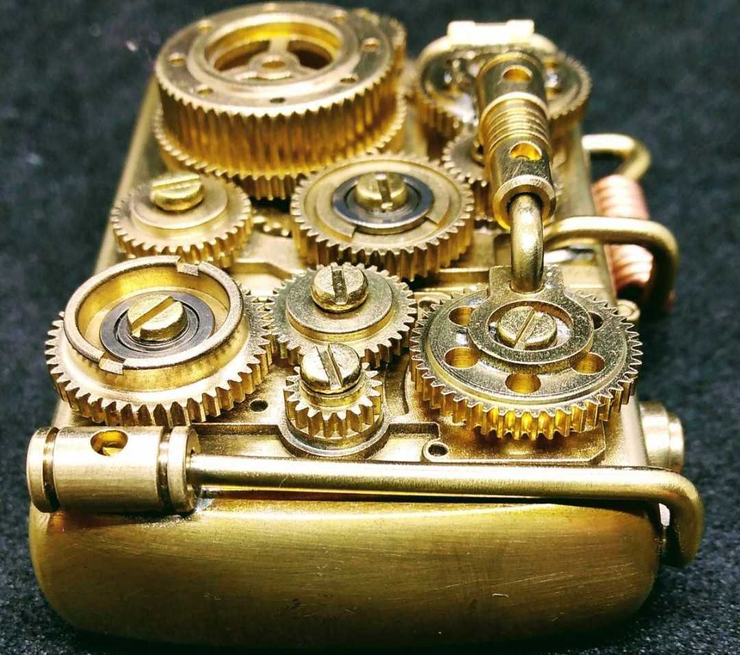  hand made brass made unusual synchronizated roller type oil lighter krukru times . retro world among great popularity new goods unused domestic sending NO2