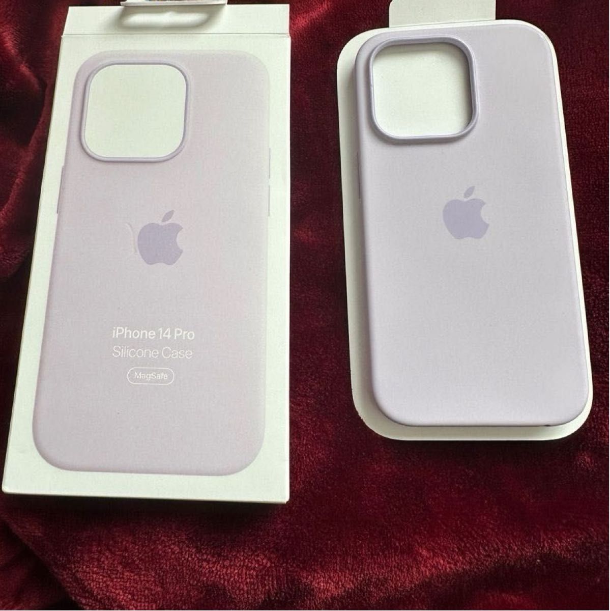 アップル純正 MagSafe対応シリコンケース薄紫色 iPhone Apple