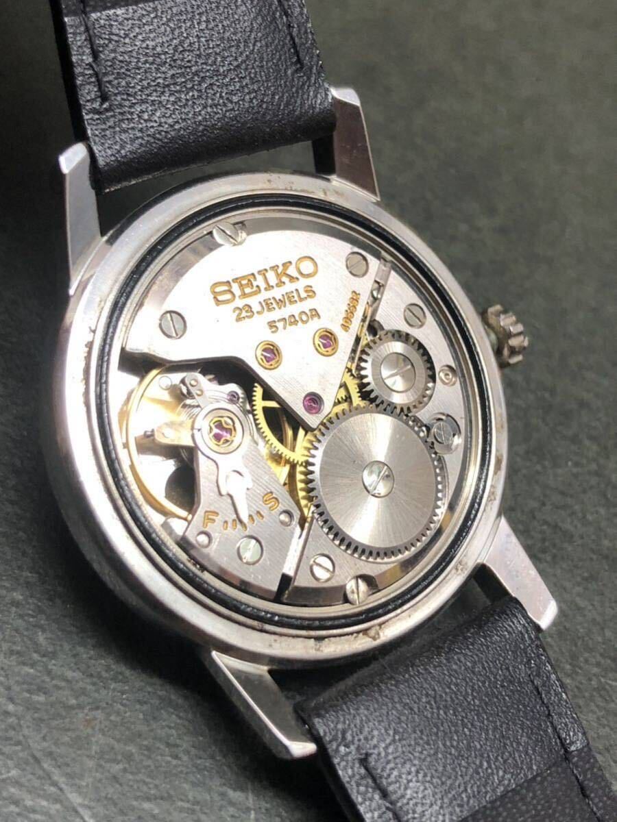  Seiko custom machine * dial =[ Crown special /AD] machine =[cal.5740A( load ma- bell Movement * machine measurement flat putting +10 second ( numerical value good condition )