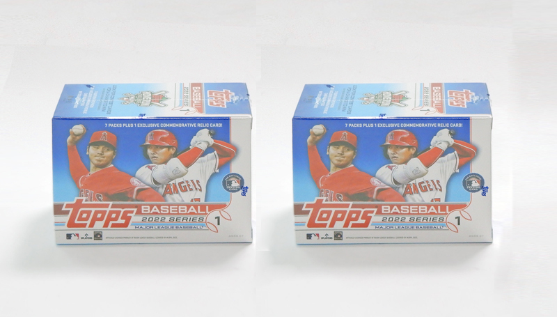 ●TOPPSトレカ【2BOXセット！】2022 Topps Baseball Series 大谷翔平 MLBオールスター出場 ファナティクスのカード付！の画像2