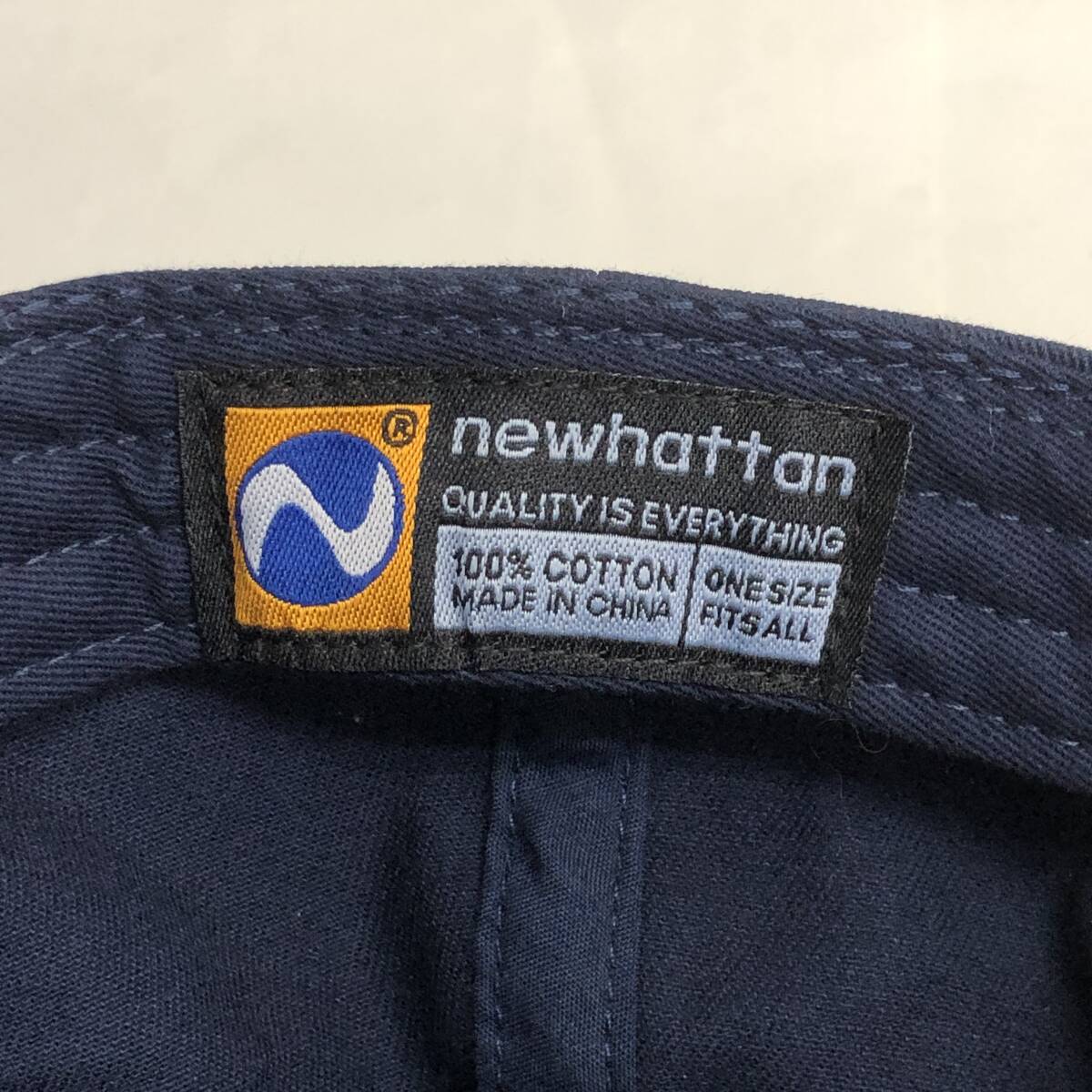 [服飾] 帽子「newhattan：ニューハッタン キャップ ネイビー」 ワンサイズ コットン メンズ レディース 服飾小物_画像10
