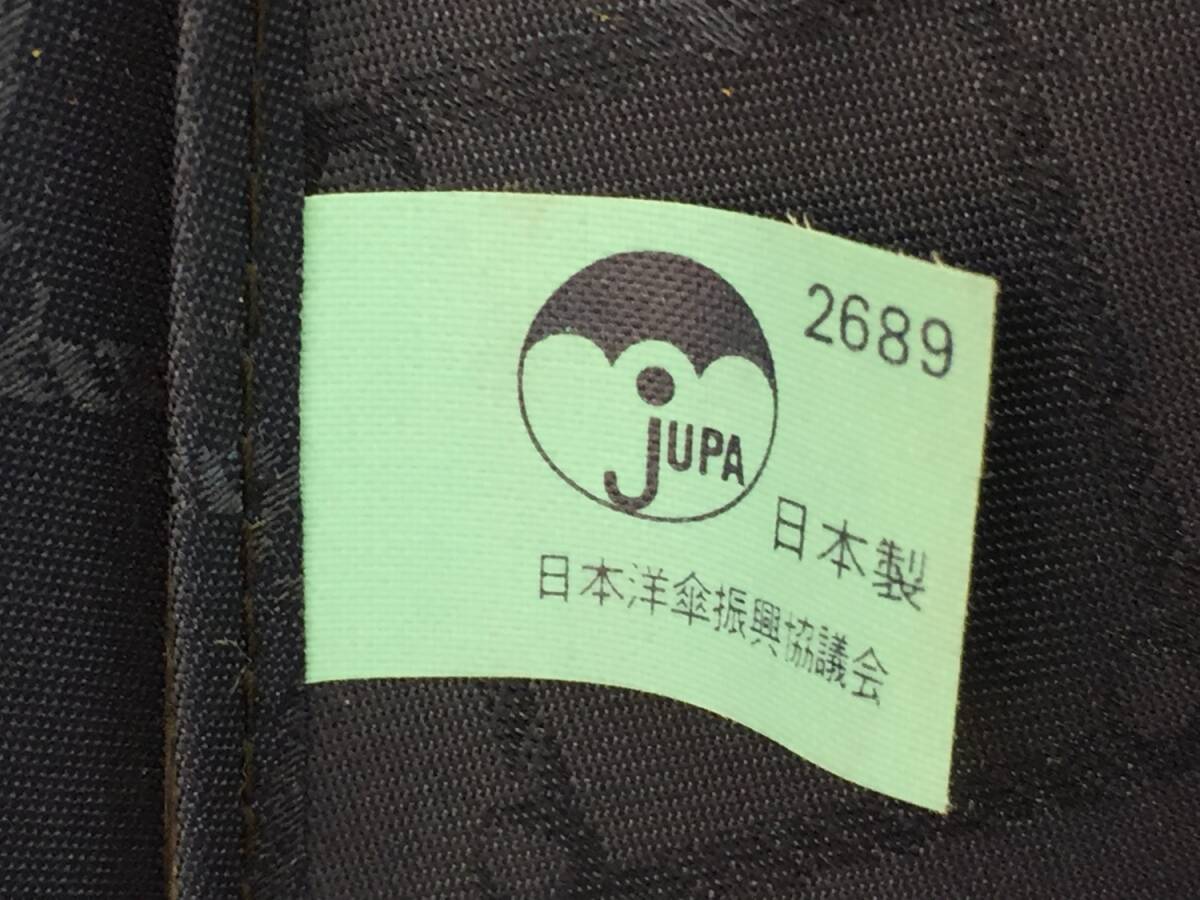 [雑貨] 傘 日本製 日本洋傘振興協議会 紺色：ネイビー系 折り畳み傘 雨具 シンプル 男女兼用デザイン 折りたたみ傘 折畳傘の画像9