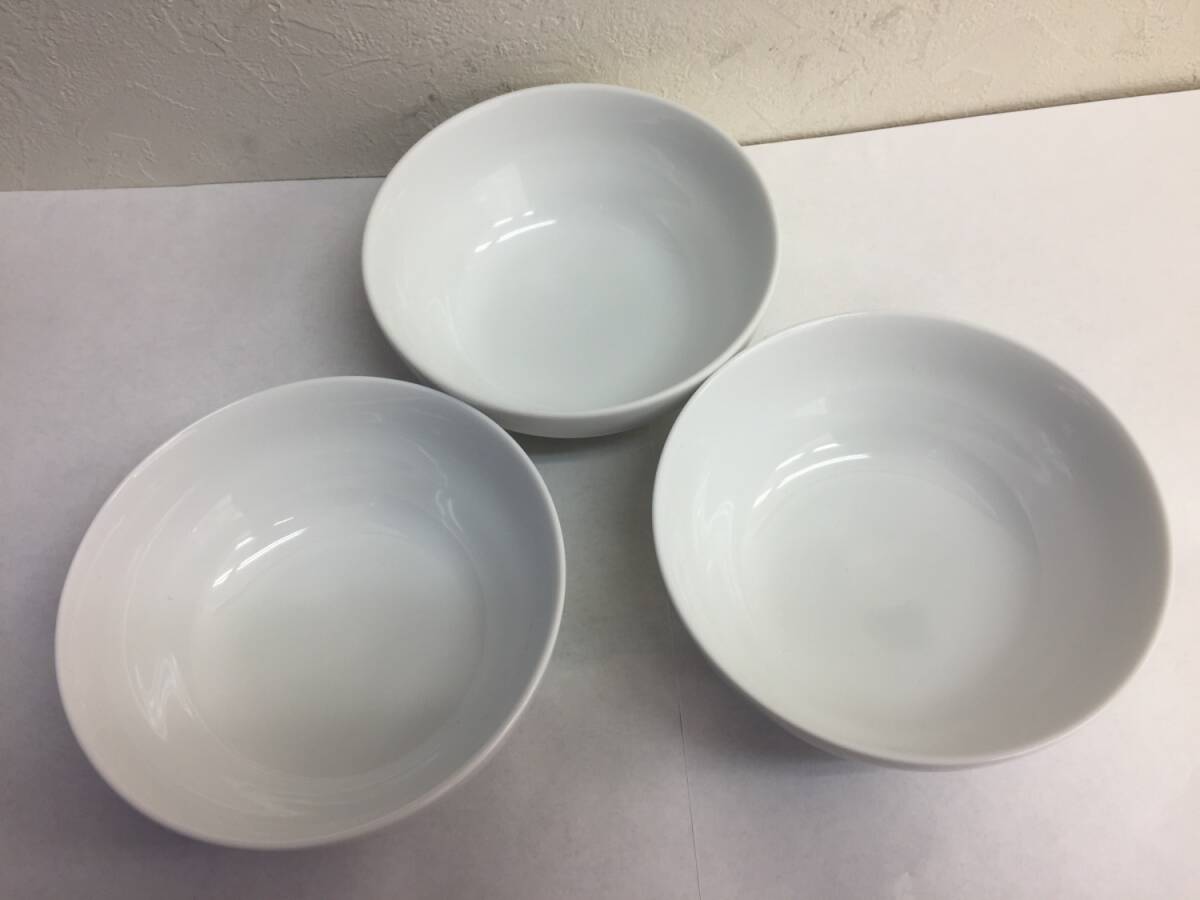 [食器] 皿「栗原はるみ」3枚セット 小皿 小鉢 器 ボウル 白：ホワイト 無地 kurihara harumi シンプル の画像3