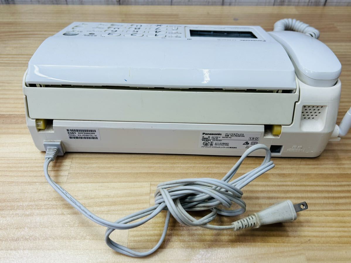 ☆ Panasonic パナソニック パーソナルファックス おたっくす KX-PD301DL-W KX-FKD401 子機 電話機 FAX電話機 SA-0329a100 ☆_画像7