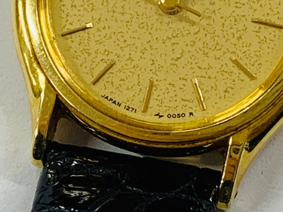 【1円スタート】SEIKO CREDOR セイコークレドール 1271-0040 18KT 金無垢 クォーツ レディース 腕時計 不動品_画像3