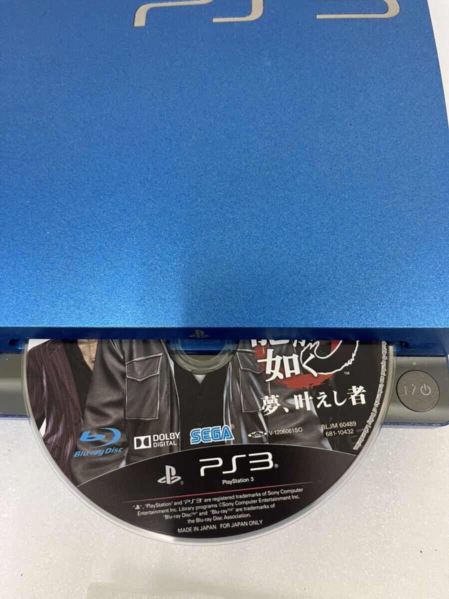 中古 PS3 プレステ3 PlayStation 3 (320GB) スプラッシュ・ブルー (CECH-3000BSB) SONY ゲーム機 【龍が如く付き】本体 コントローラー の画像3