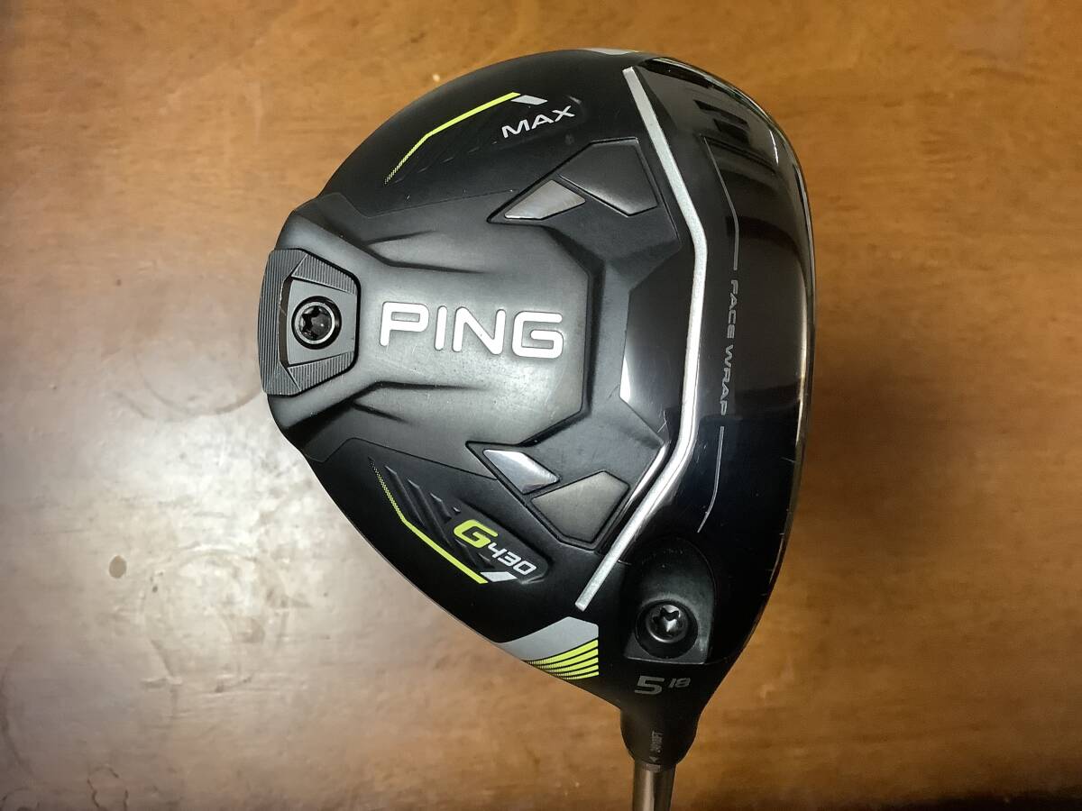 PING ピン　G430 MAX　5ｗ（18°）　TOUR 2.0 CHROME　75X　メンズ右_画像1