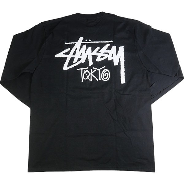 STUSSY ステューシー 24SS STOCK TOKYO LS TEE BLACK 東京限定ロンT 黒 Size 【M】 【新古品・未使用品】 20789483_画像1