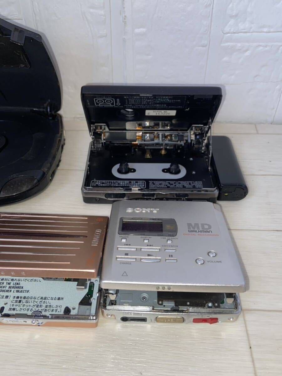 ☆ CD/MD/カセットプレーヤー　ポータブルプレーヤー SONY Panasonic kenwood 5点　まとめ　ジャンク☆_画像6