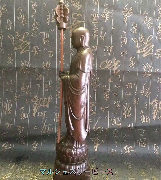 仏教美術 地蔵菩薩 精密細工 金剛力士像 木彫仏像 仏師手仕上げ品 金剛力士像一式 22cmの画像3