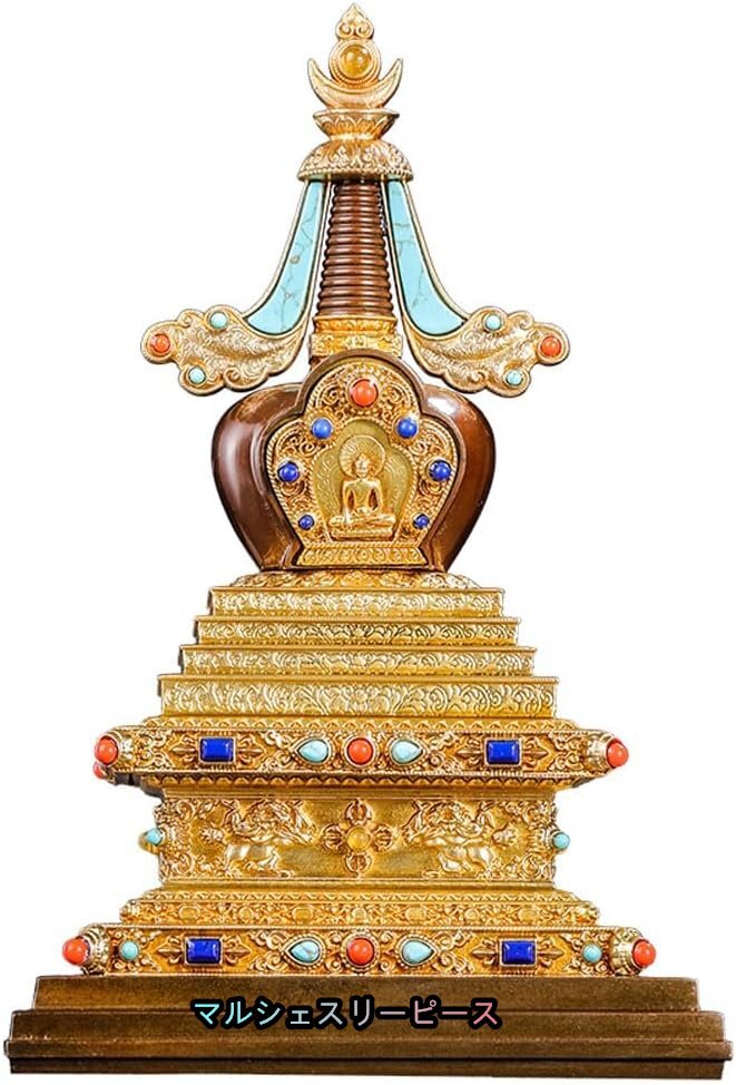 風水グッズ 五輪塔 19cm 銅製仏具 開運グッズ 置物 法器 インテリア 風水グッズ 五輪塔 19cm 銅製仏具 開運グッズ 置物 法器 インテリア