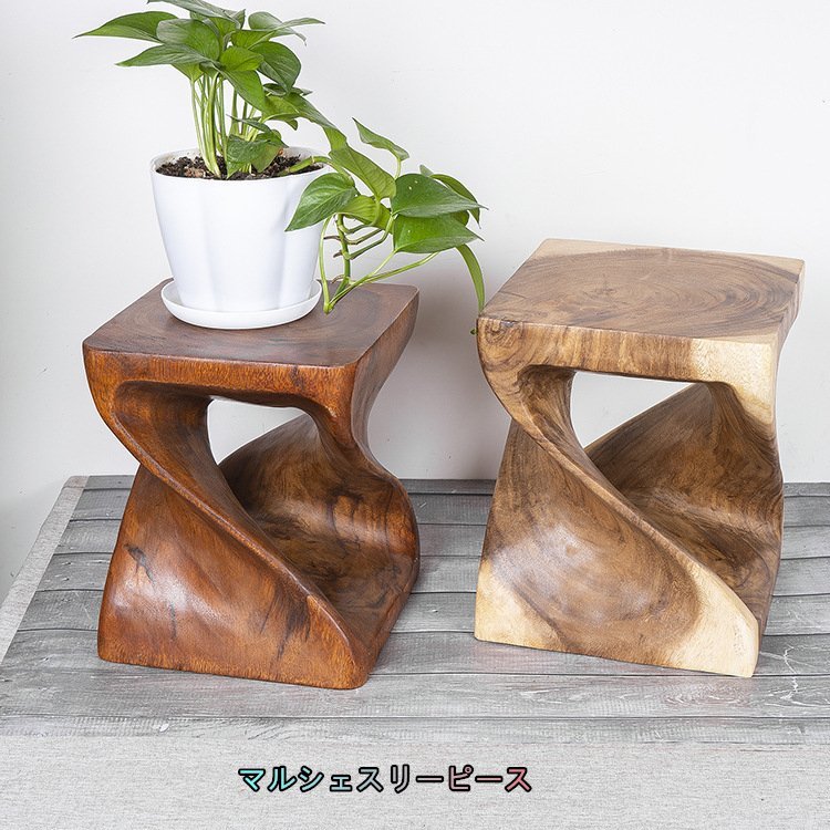 木製 スツール 花台 椅子 玄関 おしゃれ ベッドサイド ソファサイド コンパクト シンプル ナチュラル 多種類選択可能の画像4