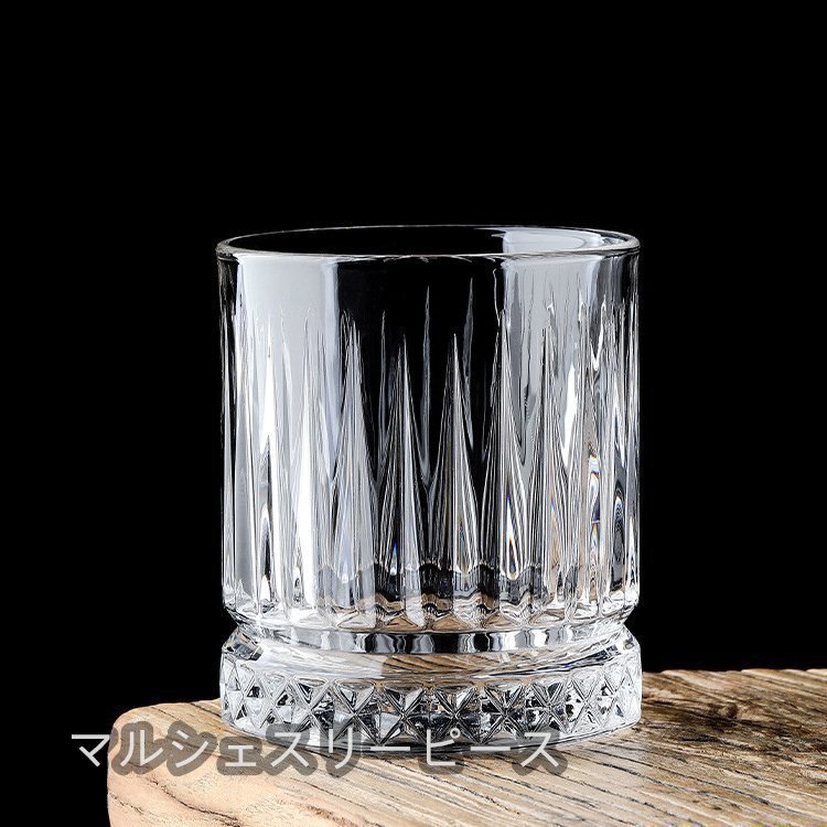 ウイスキーグラス ロックグラス ブランデーグラス ウイスキー クリア グラス クリスタルグラス 300ML ２個セットの画像8