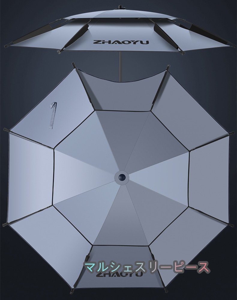 大型 釣り傘 日傘 パラソル フィッシングパラソル ビーチパラソル チルト機能 角度調節 晴雨兼用 UV保護 収納袋付き アウトドア 夏 2mの画像7
