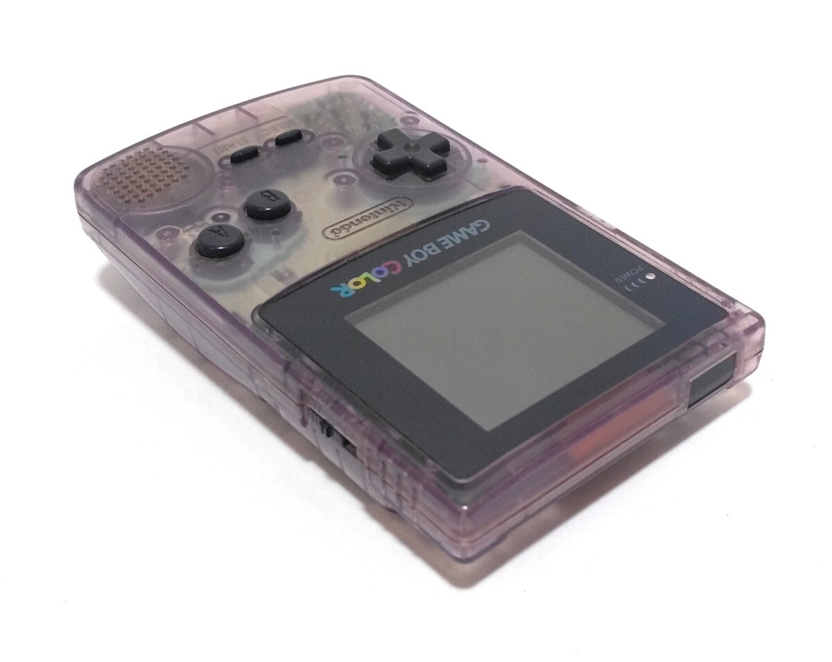 ゲームボーイカラー クリアパープル「動作確認済」「ソフト付き」「即日発送」 GAMEBOY ゲームボーイ ニンテンドー 任天堂_画像4