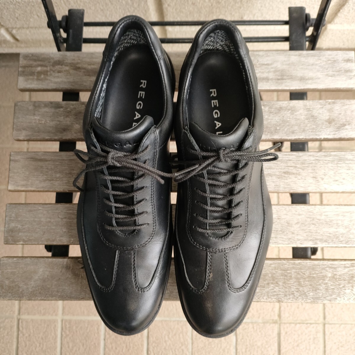 REGAL リーガル GORE-TEX ゴアテックス 53NR レザースニーカー 黒 25.5cm_画像4