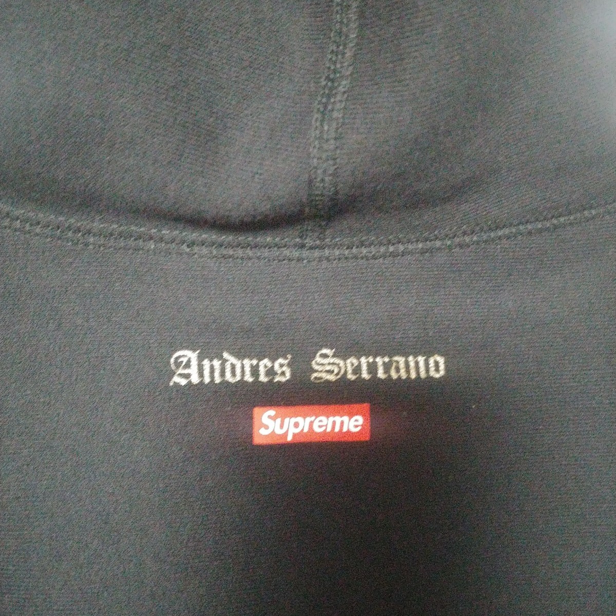 Supreme × Andres Serrano Piss Christ フーディー BLK パーカー プルオーバー スウェット ストリート _画像7