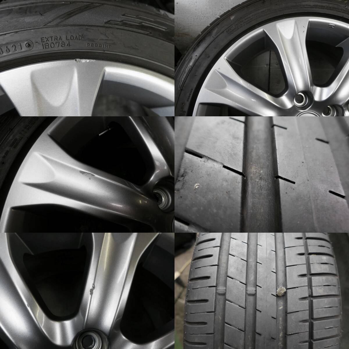 安心の純正 ホンダ KB2 レジェンド PCD120/5H ファルケン 2021年製 245/45R18 バリ山付 室内倉庫保管品 手渡し/交換OK 迅速発送 車検/補修_画像6