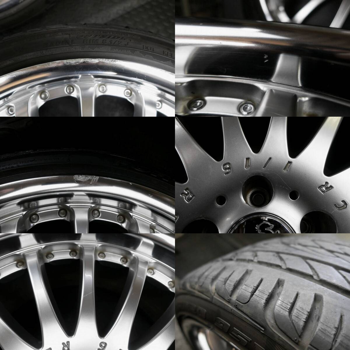 大人気 カールソン 1/16 RS 20×8.5J 9.5J +40 PCD114.3/5H バリ山付 245/35R20 アルファード ヴェルファイア 倉庫保管品 手渡しOK 即納_画像6