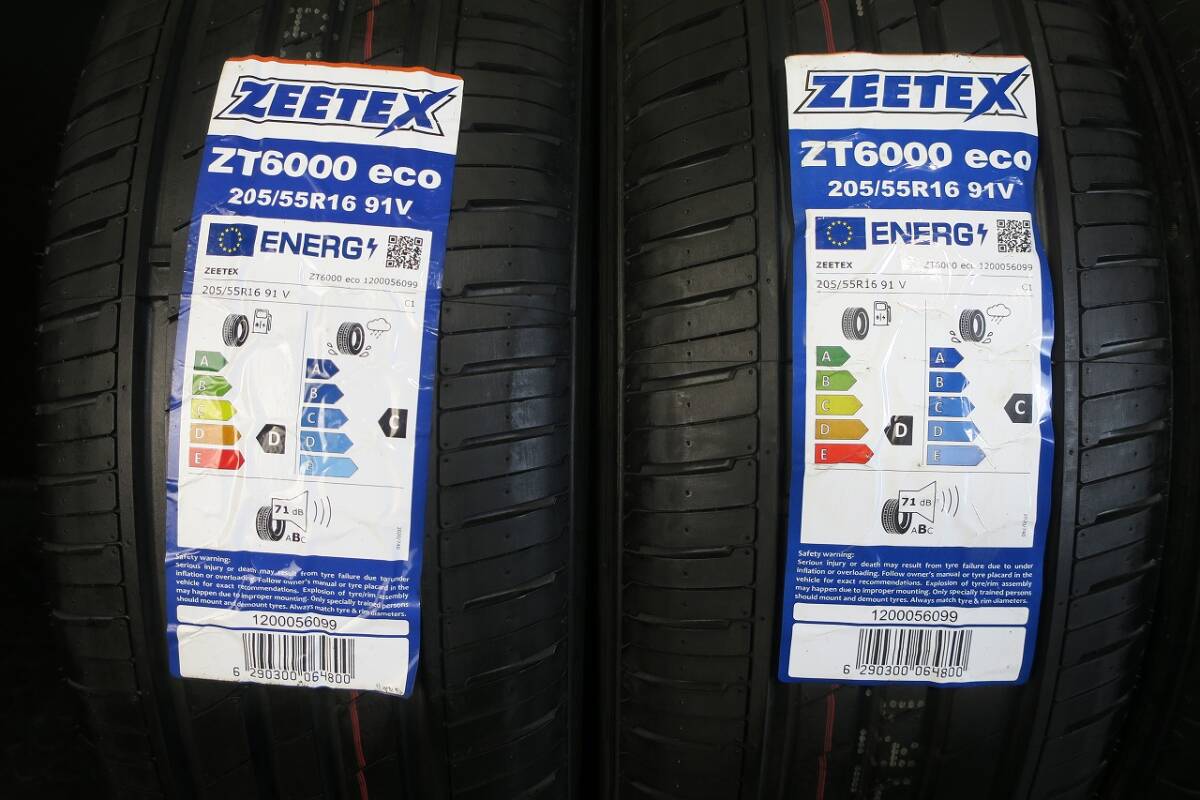 ◆新品・未使用品◆2022年製 205/55R16 ジーテックス ZT6000 ECO 格安4本SET 迅速発送/手渡し 交換作業も可_画像2