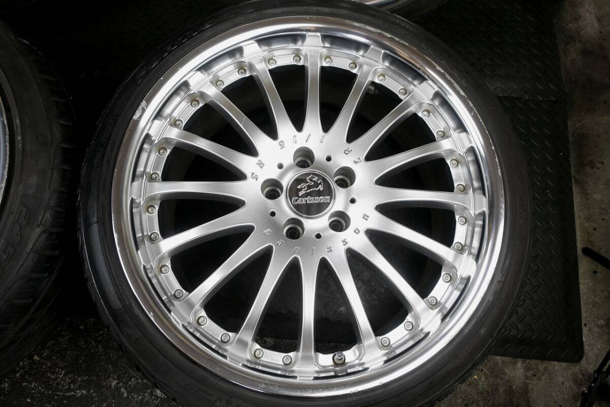 大人気 カールソン 1/16 RS 20×8.5J 9.5J +40 PCD114.3/5H バリ山付 245/35R20 アルファード ヴェルファイア 倉庫保管品 手渡しOK 即納_画像3