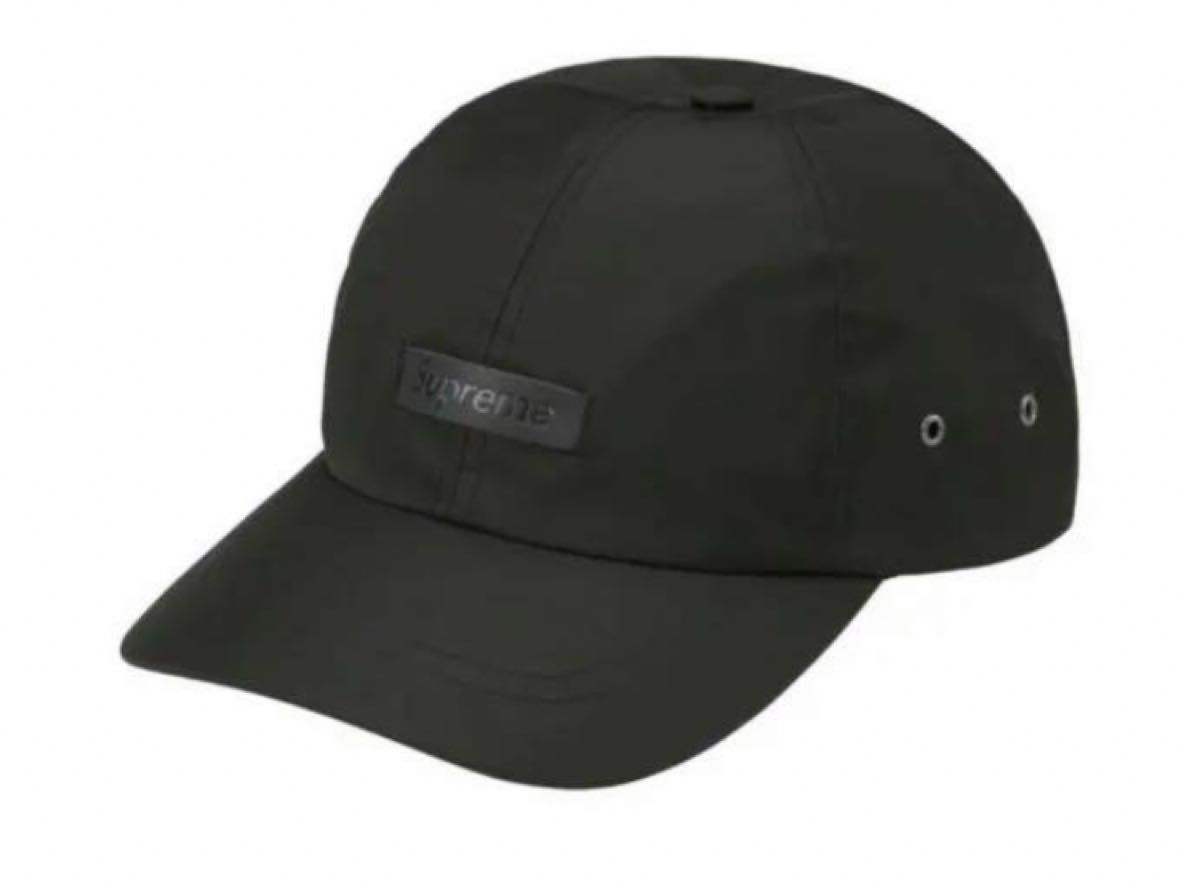 supreme leather patch  6-Panel  キャップ 帽子 ブラック