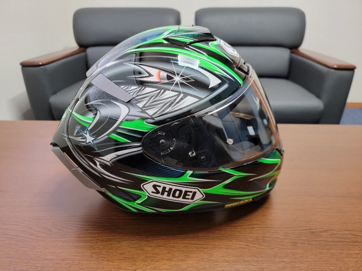 SHOEI X-FOURTEEN YANAGAWA5 TC-4 GREEN/BLACK Lサイズ　未使用品　付属品付き_画像4