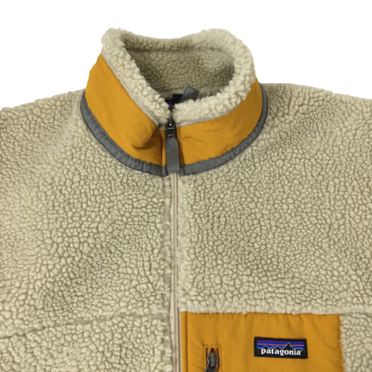 良品 Patagonia パタゴニア Classic Retro X クラシック レトロX ジャケット フリース イエロー 19AW 23056 FA19 PEWG 黄色 M_画像9