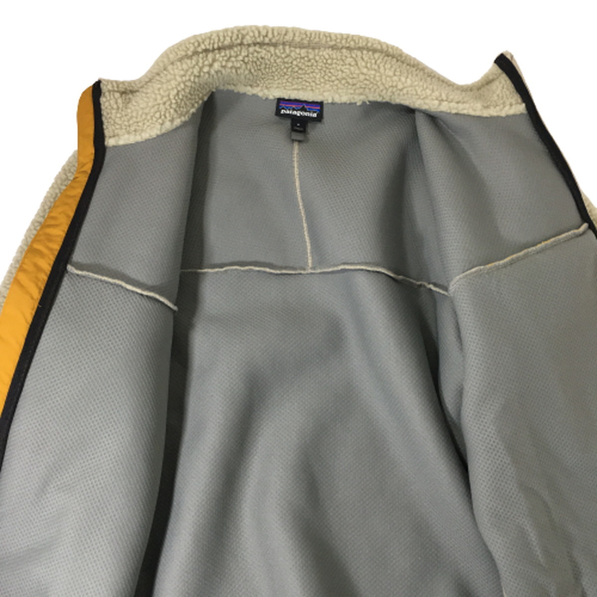 良品 Patagonia パタゴニア Classic Retro X クラシック レトロX ジャケット フリース イエロー 19AW 23056 FA19 PEWG 黄色 M_画像8