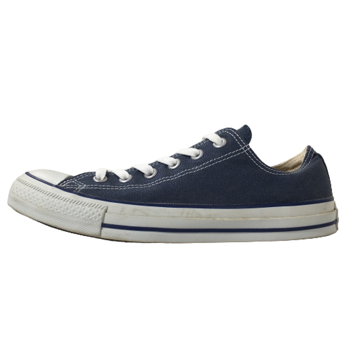 良品 コンバース CONVERSE CANVAS ALL STAR OX オールスター キャンバス ネイビー 紺 26cm US 7.5_画像1