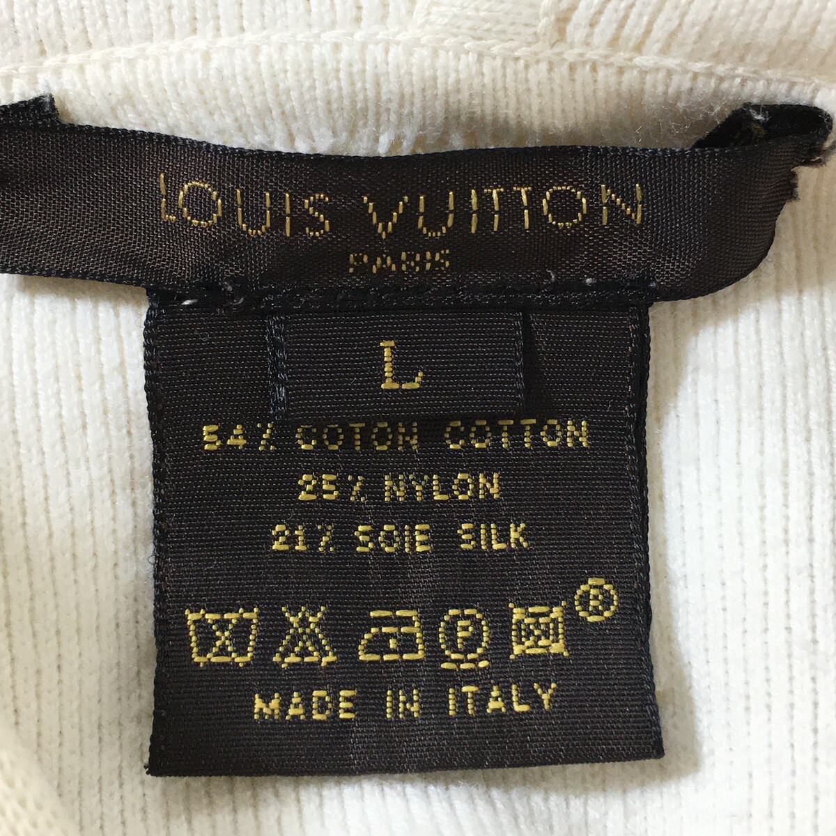 Louis Vuitton ルイヴィトン シルク混パーカー ジップフーディー スウェット 国内正規品 メンズ L_画像3