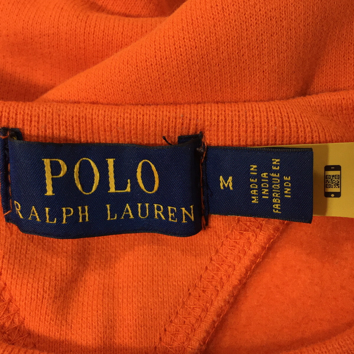 POLO RALPH LAUREN ポロラルフローレン ビッグポニー 刺繍 スウェット 両V スエット プルオーバー オレンジ M_画像4