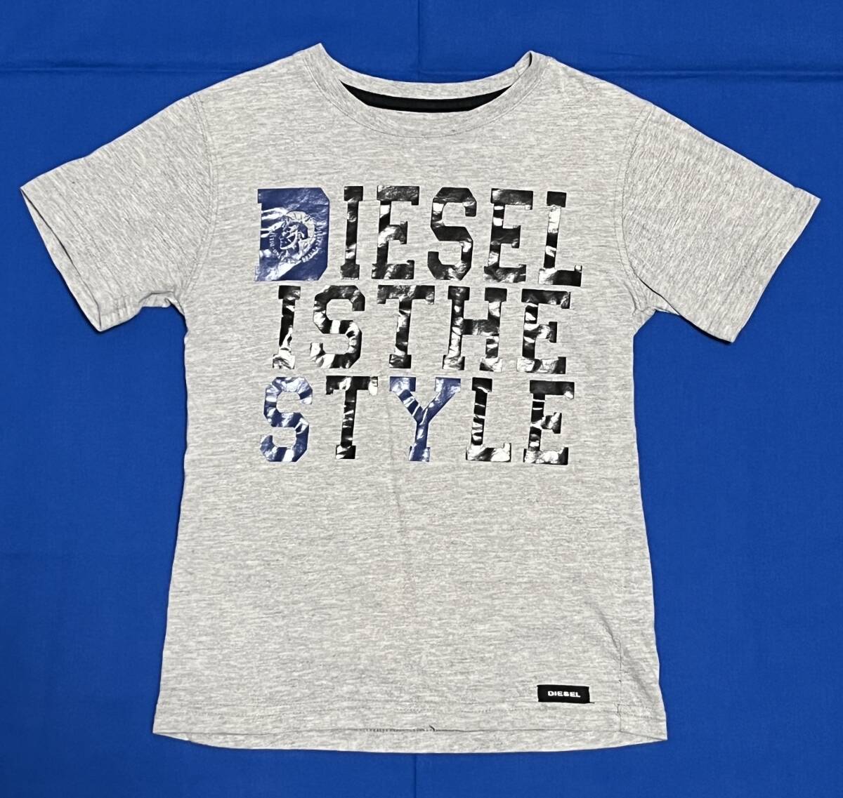 DIESEL ディーゼル 半袖Tシャツ カットソー グレー 120cm キッズ 子供 美品の画像1