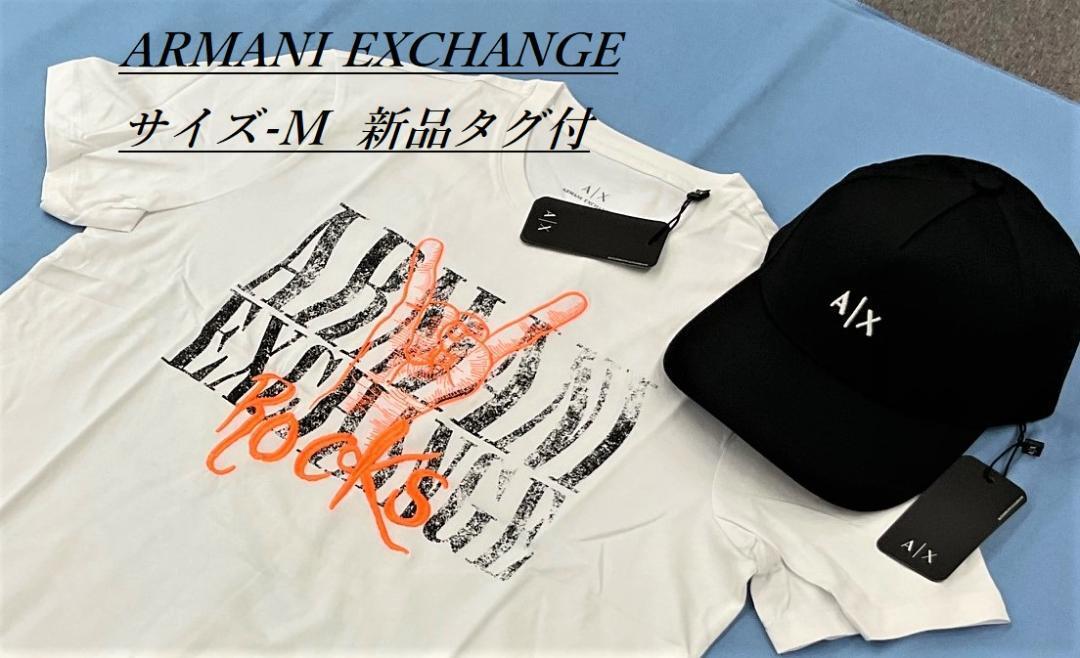 AX　ロゴ Tシャツ 11A20　Mサイズ　ホワイト　新品 タグ付　アルマーニ エクスチェンジ　ギフトにも　3HZTFU ZJBVZ 1100_画像5