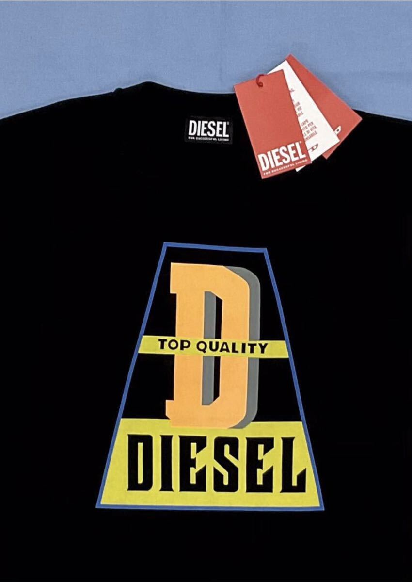 ディーゼル　Tシャツ 0723　XLサイズ　ブラック　新品 タグ付　DIESEL　T-DIEGOR-K61　A10376 0GRAI　フロントデザイン　大きい希少サイズ_画像3