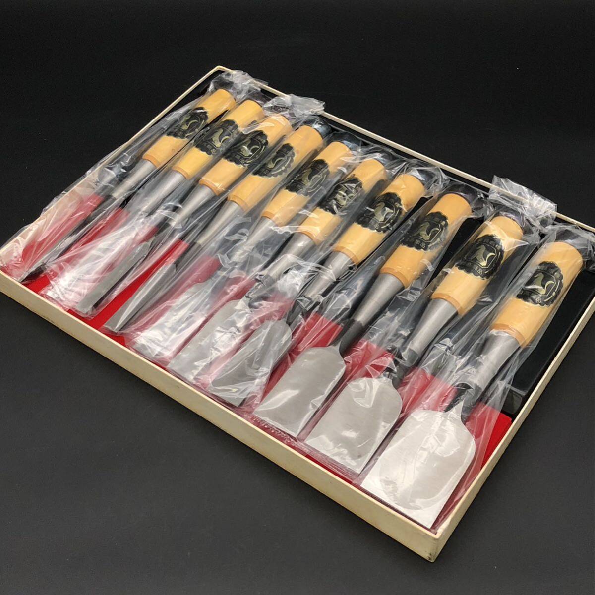 新品 未使用】 狐 きつね 別誂 本職用 のみ 10本 セット 鑿 追入 新品 未使用】 狐 きつね 別誂 本職用 のみ 10本 セット 鑿 追入
