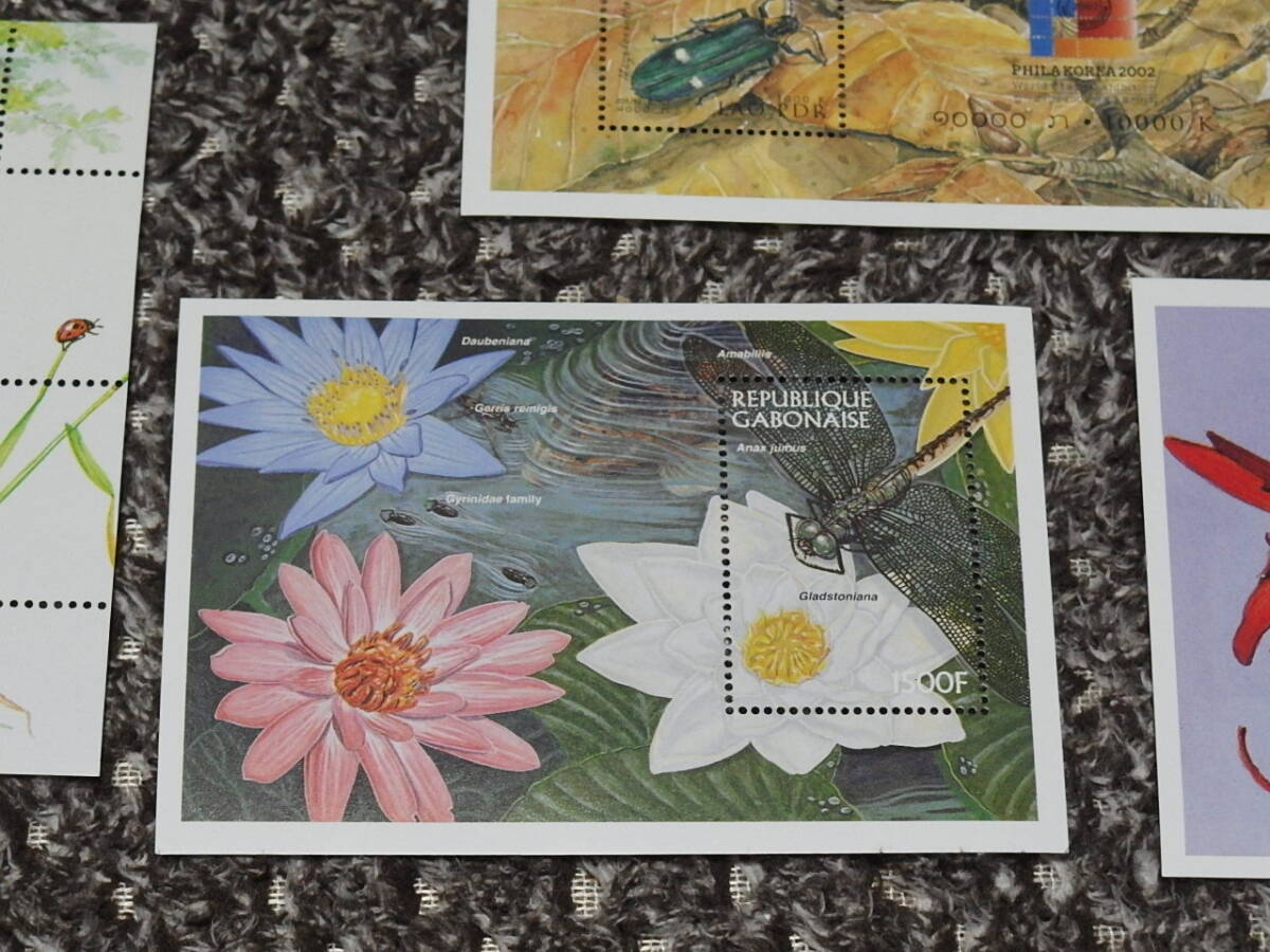 （75）世界各国の昆虫切手シート9種セット未使用美品の画像9