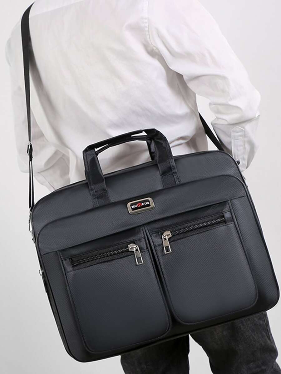 メンズ バッグ ビジネスバッグ ビジネストラベルに最適な手提げかばん ビジネスバッグ 大容量のマルチコンパートメント ショルダーバ_画像3