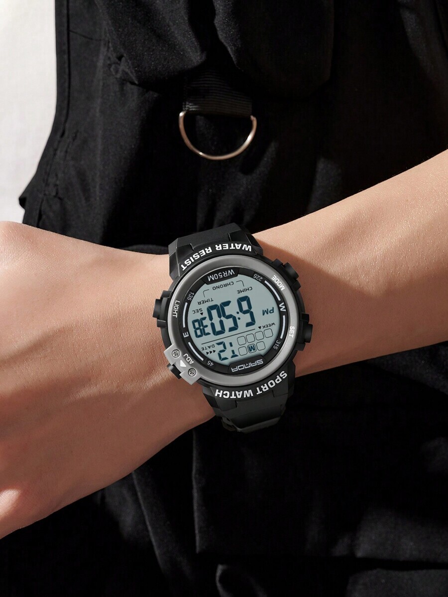 腕時計 メンズ クォーツ マルチ機能 スポーツ腕時計 アラーム ストップウォッチ 防水性能 5 デジタル時計 男性用 2140_画像2