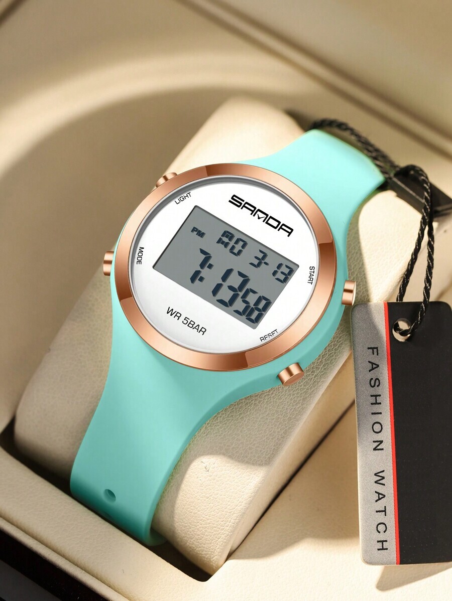 腕時計 レディース デジタル 女性用マルチ機能時計 アラーム ストップウォッチ付き 防水5気圧 デジタルスポーツ腕時計_画像3