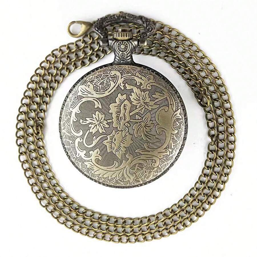 腕時計 懐中時計 アンティーク調 ポケット時計 ネックレス 女性用 王冠デザイン 青銅 お土産に最適_画像6