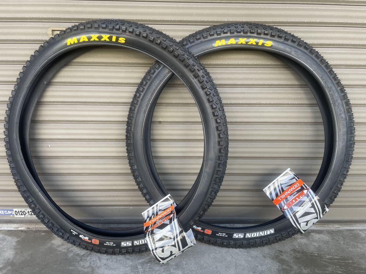 2本セット 定価1万4,960円 MAXXIS MINION SS 27.5×2.5 maxxgrip DHケーシング マキシス ミニオン 検索ワード DH-F DH-R ASSEGAI 2200の画像3