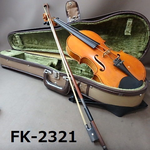 FK-2321◆フレンチヴァイオリン　BRETON BREVETE 弓・ケース　全長55㎝/RODERICH PAESOLD 弓付き　20240319_画像1