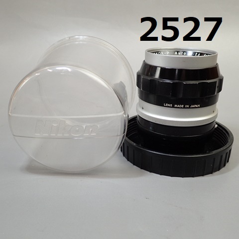 FK-2527　ニコン　レンズ　NIKKOR-P AUTO 1:2.5 F=10.5㎝　絞り羽根OK 美品 20240328_画像1