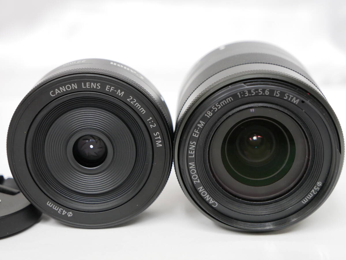 #1456 CANON EOS M2 EF-M 18-55mm 22mm STM speedlite 90EX EF-EOS M マウントアダプター スピードライト キット キャノン_画像8