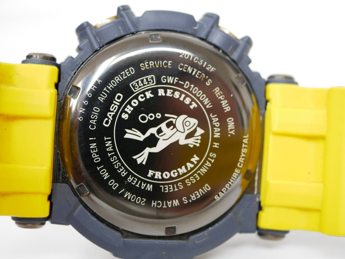 #2058 CASIO GWF-D1000NV-2JF FROGMAN G-shock カシオ フロッグマン デジタル腕時計 _画像6